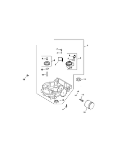 Part Location Diagram of KH-52-139-02 MTD Plug-Hex Head 3/8"